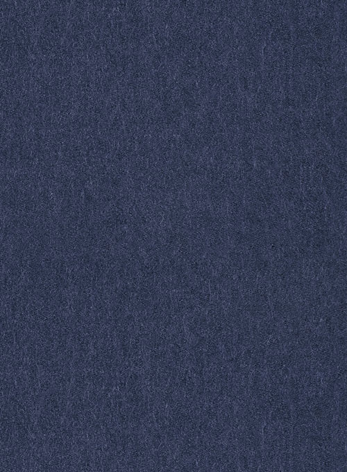 Indigo Blue Flannel Wool Suit