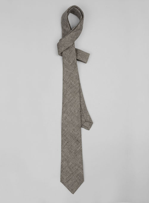 Italian Linen Tie - Votre Gray
