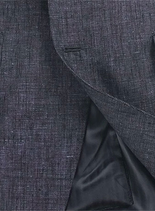 Italian Blu Linen Jacket - Click Image to Close