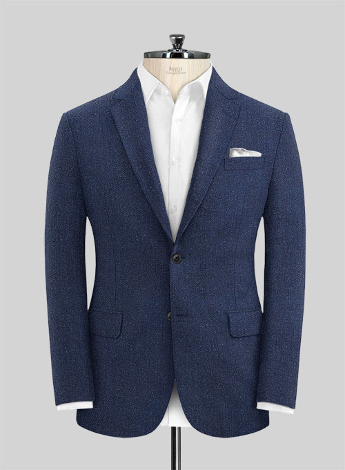 Italian Brandy Blue Linen Suit