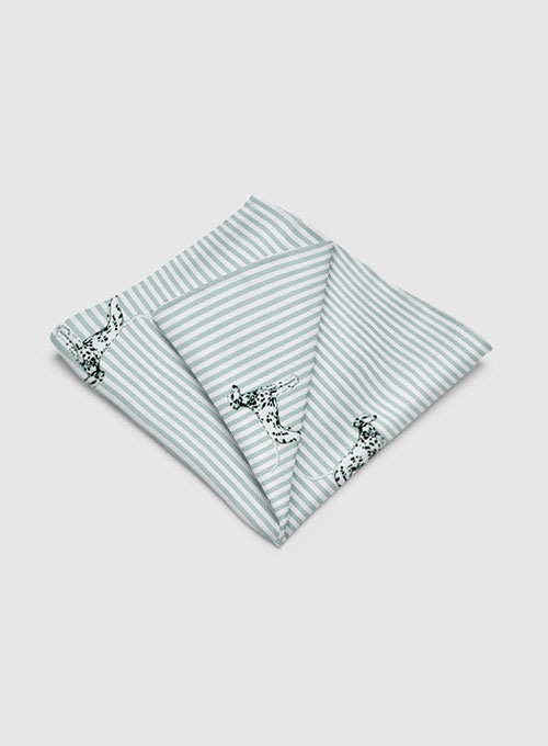 Italian Cotton Pocket Square - Dalmatian