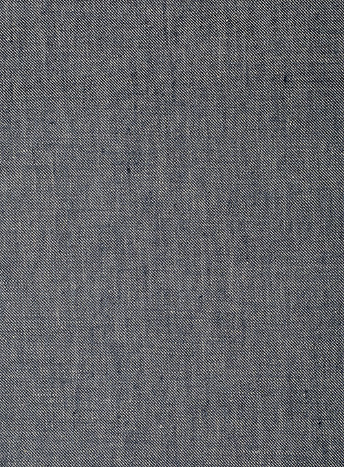 Italian Denim Blue Linen Suit