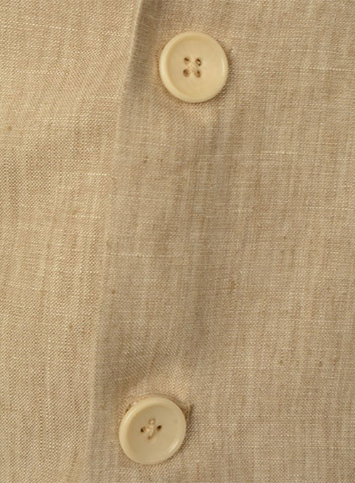 Italain Casa Beige Linen Jacket