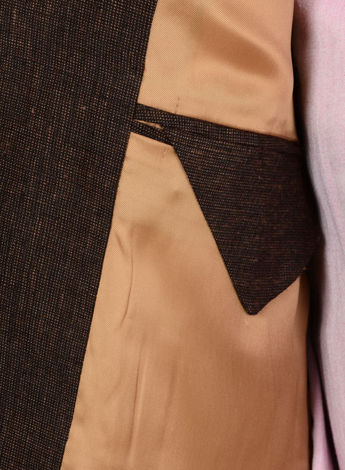 Italian Ramp Brown Linen Jacket