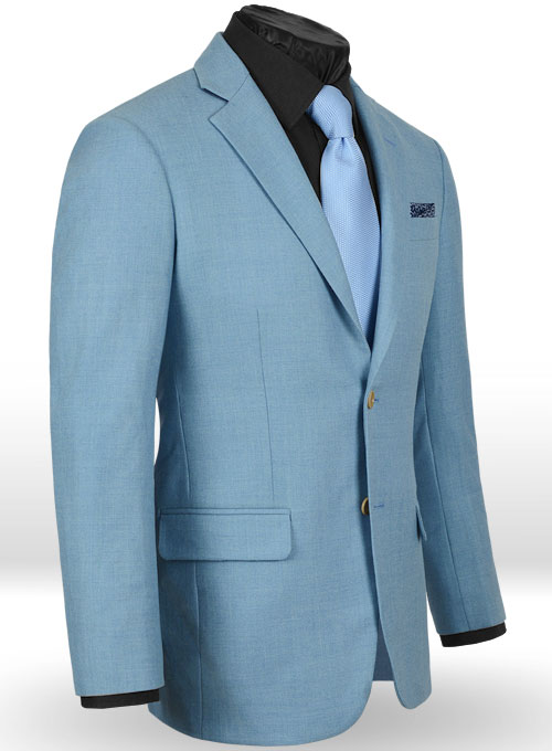 Light Weight Arctic Blue Tweed Suit