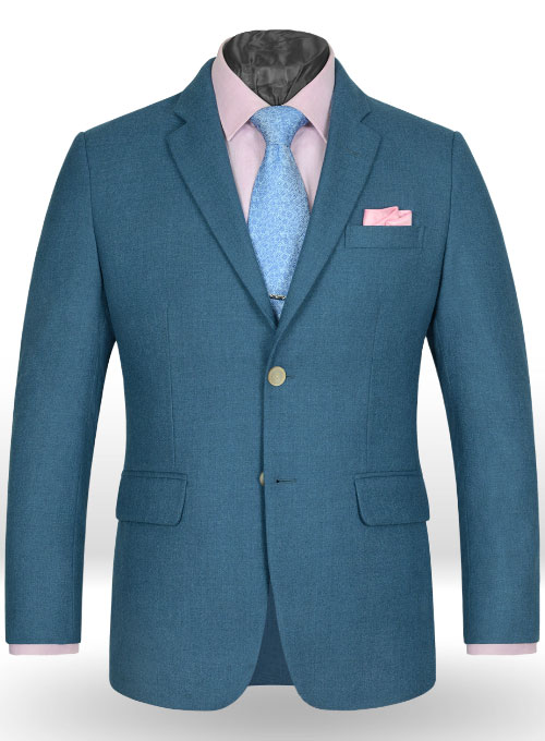 Light Weight Bar Blue Tweed Suit