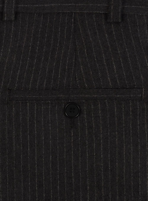 Light Weight Black Stripe Tweed Suit - Click Image to Close