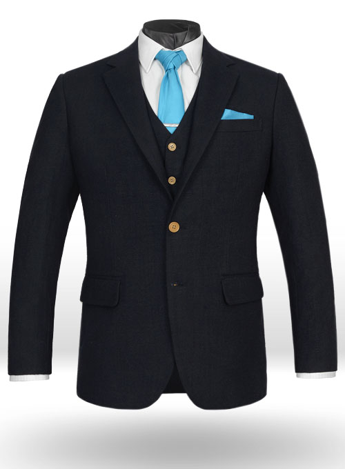 Light Weight Deep Blue Tweed Suit
