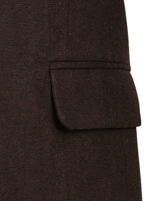 Light Weight Deep Brown Tweed Jacket