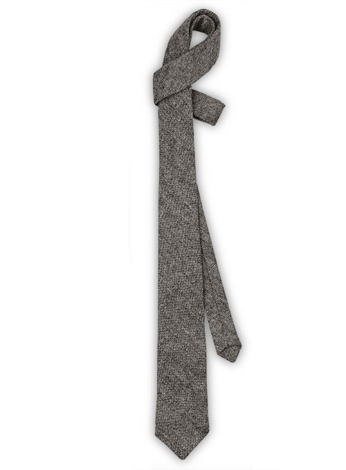 Tweed Tie - Dark Gray Tweed