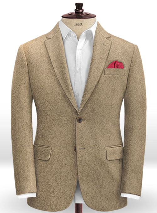 Light Weight Light Brown Tweed Suit - Click Image to Close