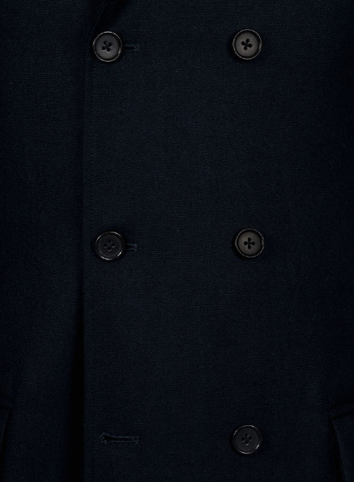 Light Weight Navy Couture Tweed GQ Trench Coat