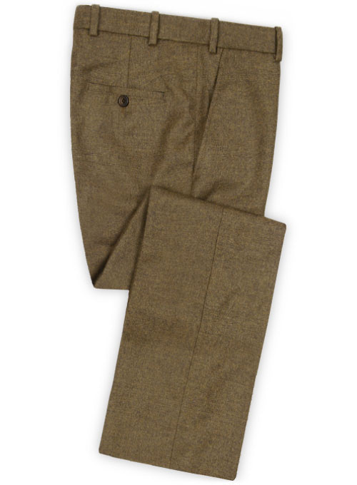 Light Weight Rust Brown Tweed Pants - 32R