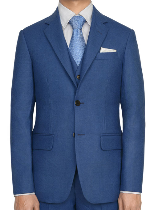 Light Weight Spring Blue Tweed Suit