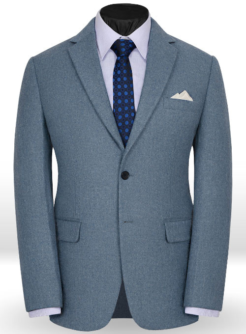 Light Weight Turkish Blue Tweed Suit - Special Offer