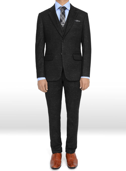 Light Weight Twilight Black Tweed Suit