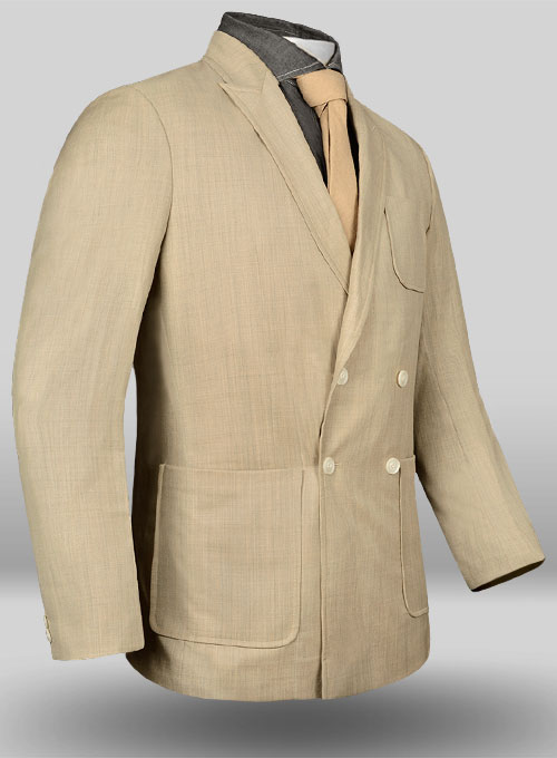 Melange Khaki Basel Style Wool Jacket