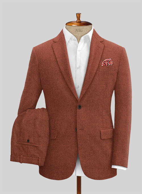 Melange Titan Rust Tweed Suit