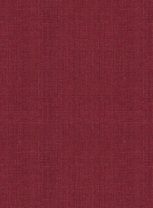 Moscow Maroon Pure Linen Suit