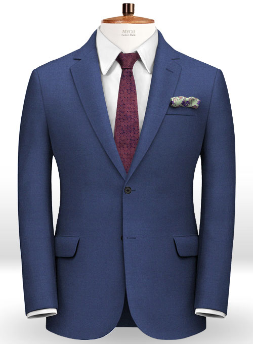 Napolean Bottle Blue Wool Suit - Click Image to Close