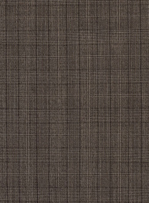 Napolean Ash Brown Dice Wool Suit