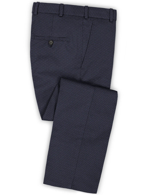 Napolean Blue Checks Couture Wool Suit