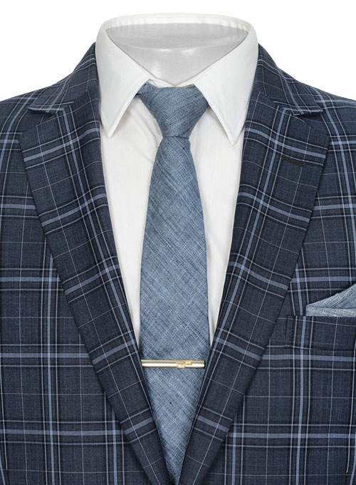 Napolean Blue Sienna Checks Wool Jacket