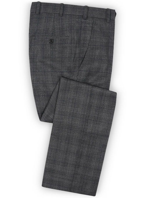 Napolean Charcoal Gray Wool Suit