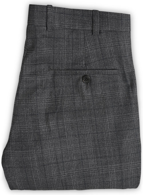 Napolean Charcoal Gray Wool Suit