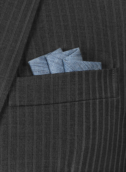 Napolean Gray Stripes Wool Jacket