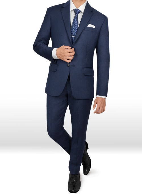 Napolean Mimosa Blue Wool Suit