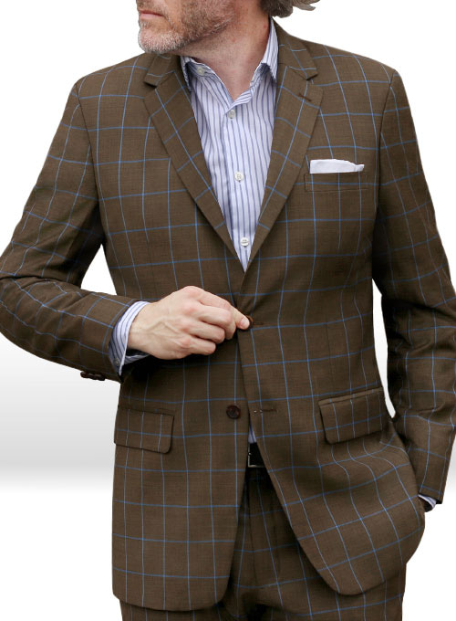 Napolean Amster Brown Wool Suit