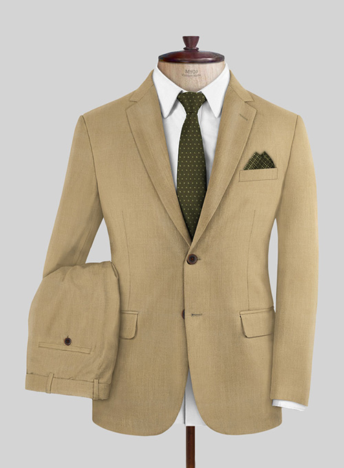 Napolean Khyber Khaki Wool Suit