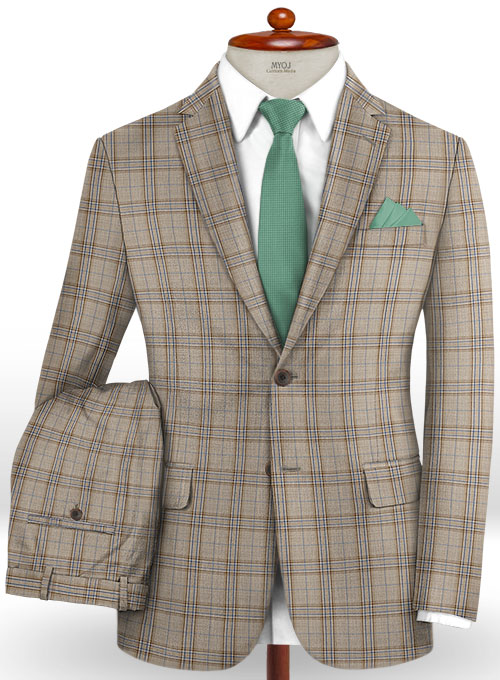 Napolean Petti Brown Wool Suit