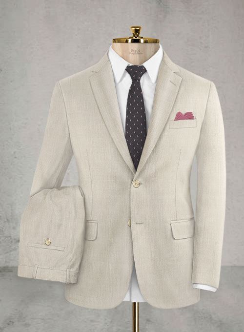 Napolean Muted Beige Wool Suit