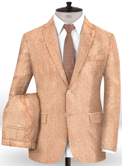 Perlo Burnt Sienna Wool Suit
