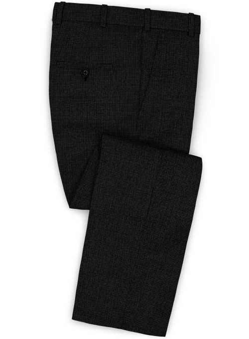 Pinhead Wool Black Suit