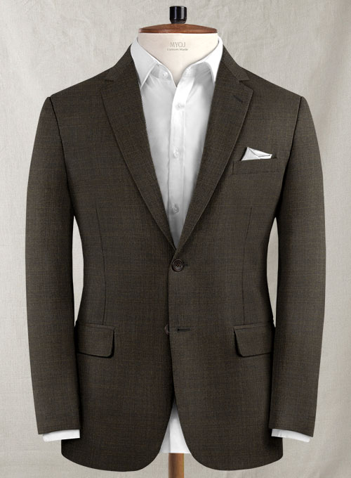 Pinhead Wool Brown Suit