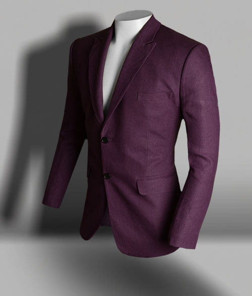 Polish Purple Pure Linen Jacket