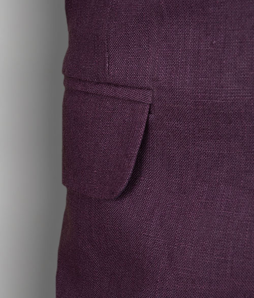 Polish Purple Pure Linen Jacket