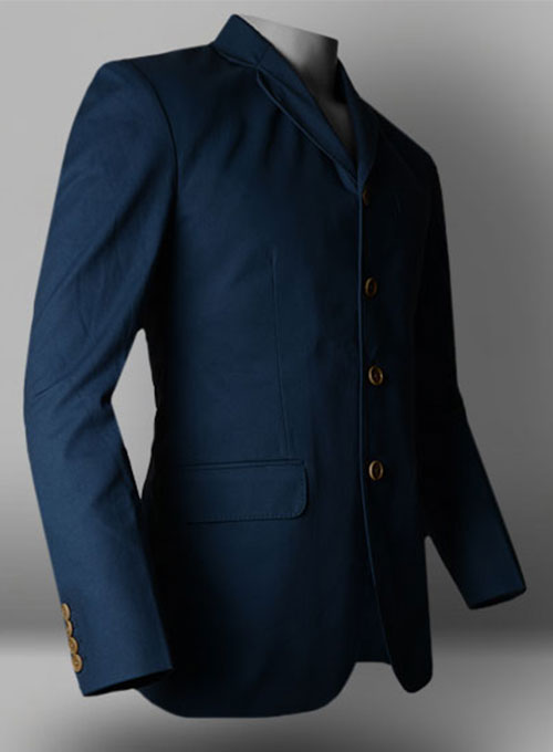 Powder Blue Peached Twill Jacket