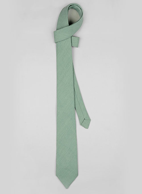 Linen Tie - Pure Pale Blue