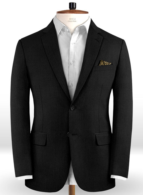 Reda Black Pure Wool Suit