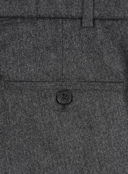 Reda Flannel Dark Gray Pure Wool Suit