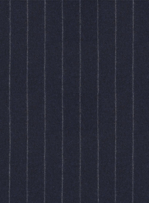 Reda Flannel Stripe Blue Pure Wool Suit