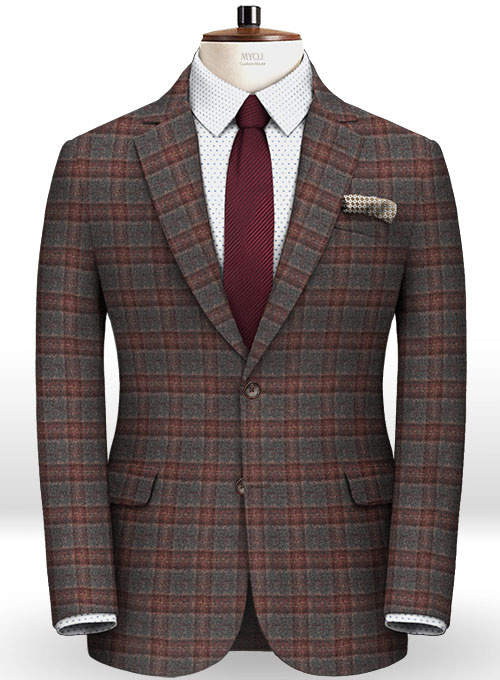Reda Multi Checks Pure Wool Suit