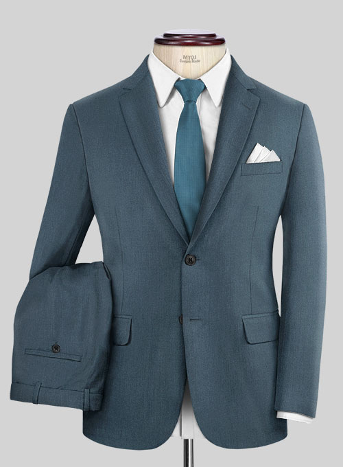 Reda Ebony Blue Wool Suit