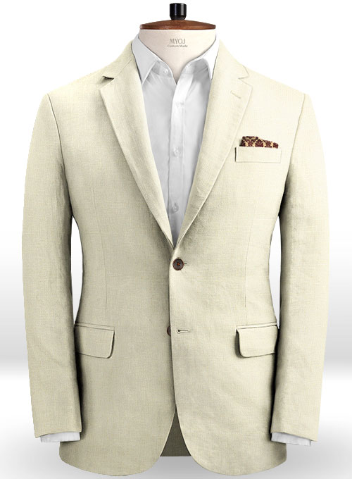 Safari Fawn Cotton Linen Suit
