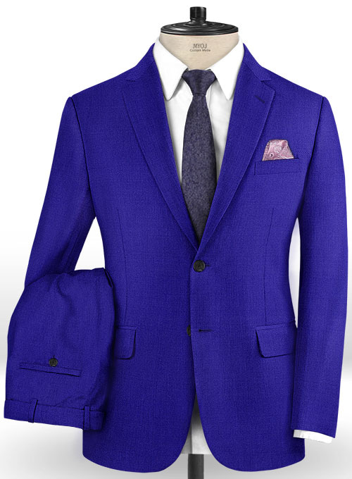 Scabal Cobalt Blue Wool Suit