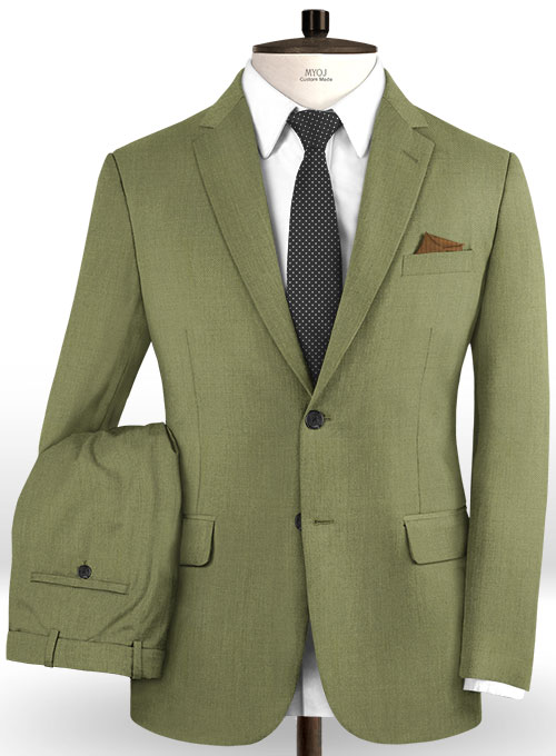 Scabal Fern Green Wool Suit